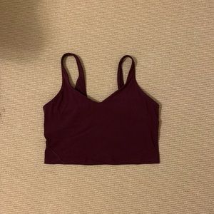Lululemon Mauve Cropped Tank Top
